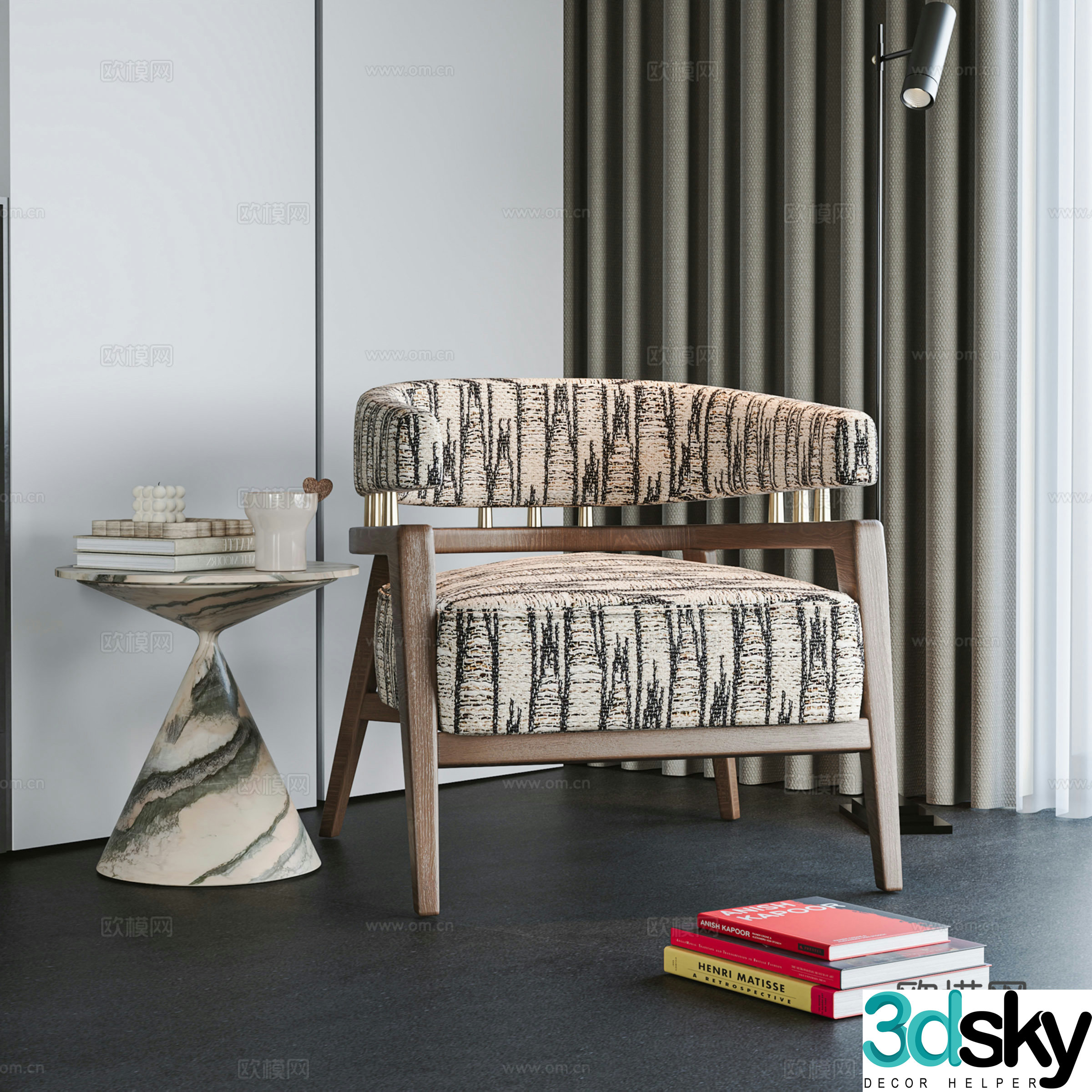 Modern leisure chair 3d model