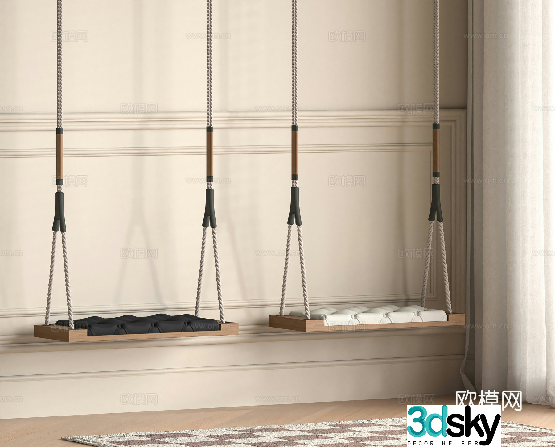 Modern hanging chair 3d model