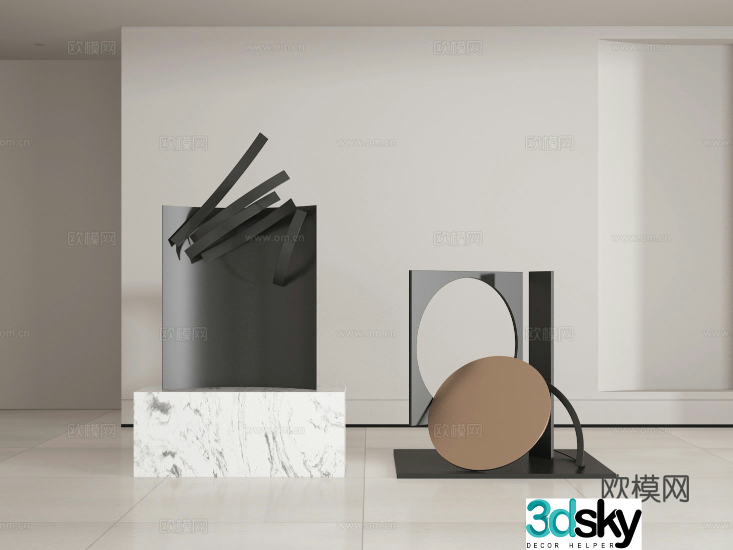 Sculpture ornaments 3D model