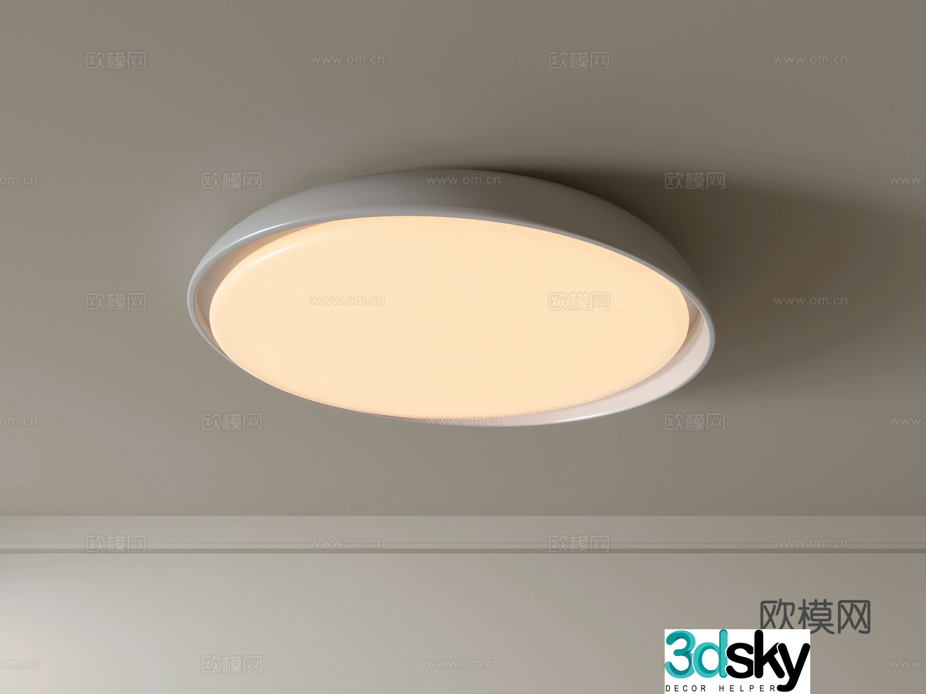 Modern ceiling lamp Geometric ceiling lamp Bedroom lamp Artistic shaped lamp Fashion living room lamp 3D model