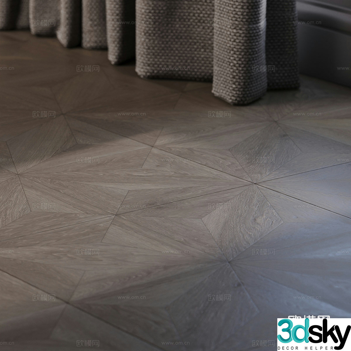 3D model of floor tiles