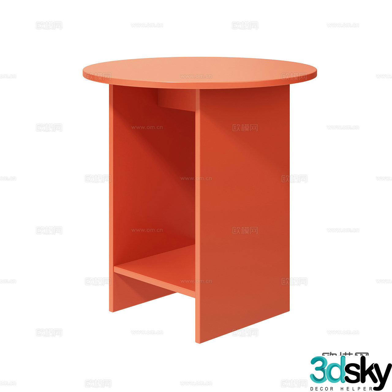 e15 minimalist side table round side table Nordic side table bedside table bedside table 3D model