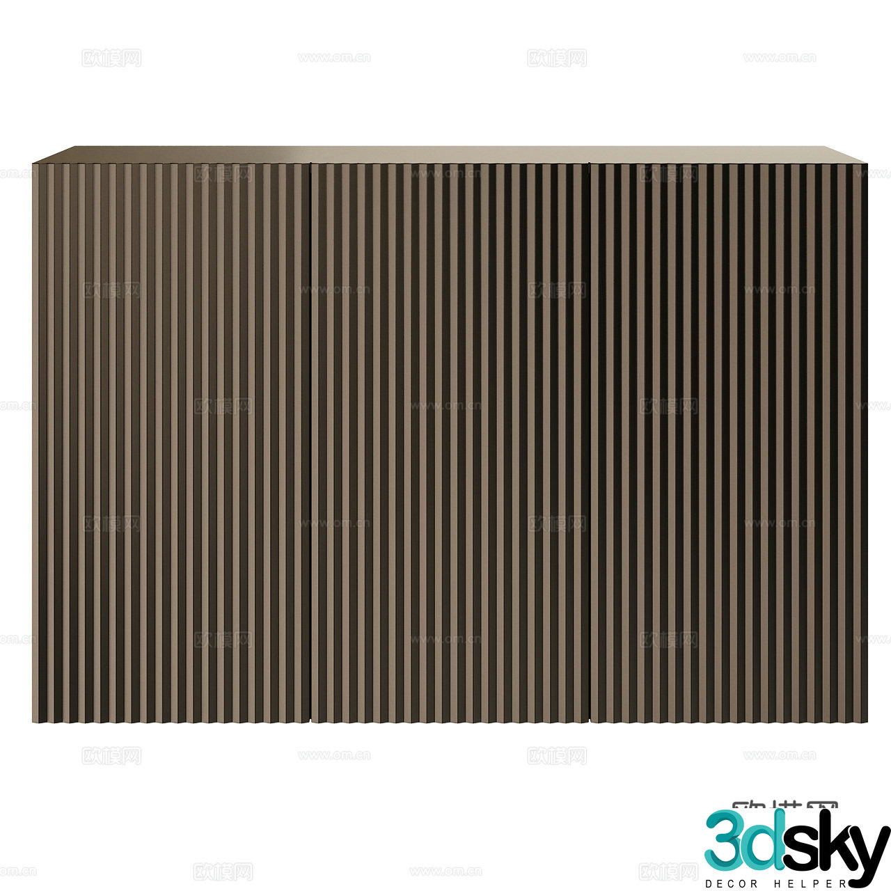 Casamania Italian minimalist side cabinet dining side cabinet entrance door cabinet grille side cabinet 3D model