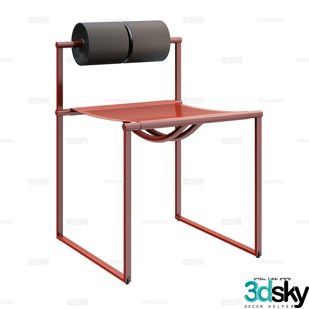 Alias â€‹â€‹Modern Single Chair Extremely Simple Chair Metal Single Chair Dining Chair Metal Chair 3D Model