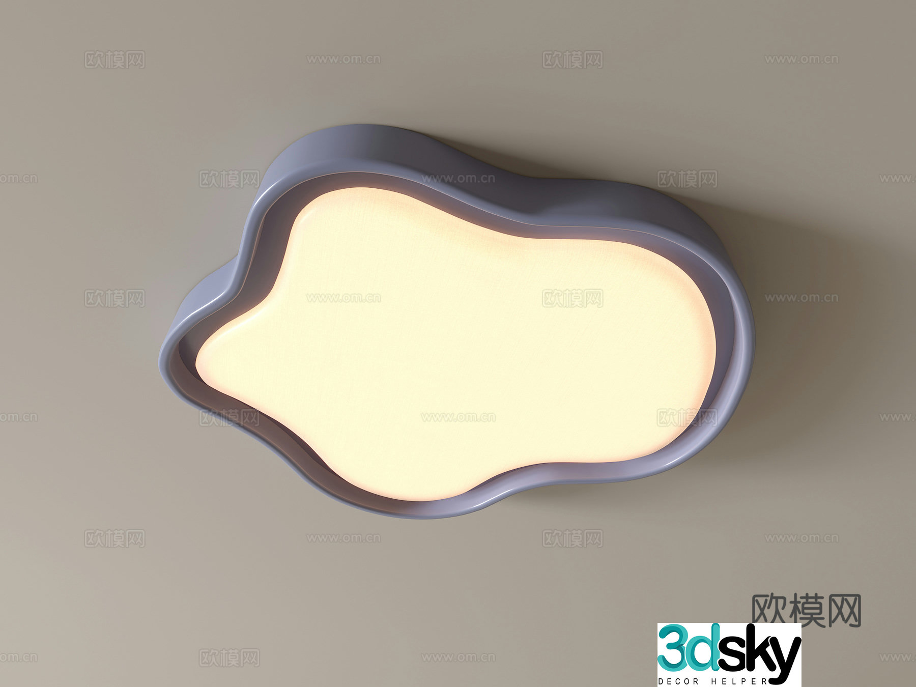 Modern ceiling lamp Geometric ceiling lamp Bedroom lamp Artistic shaped lamp Fashion living room lamp 3D model