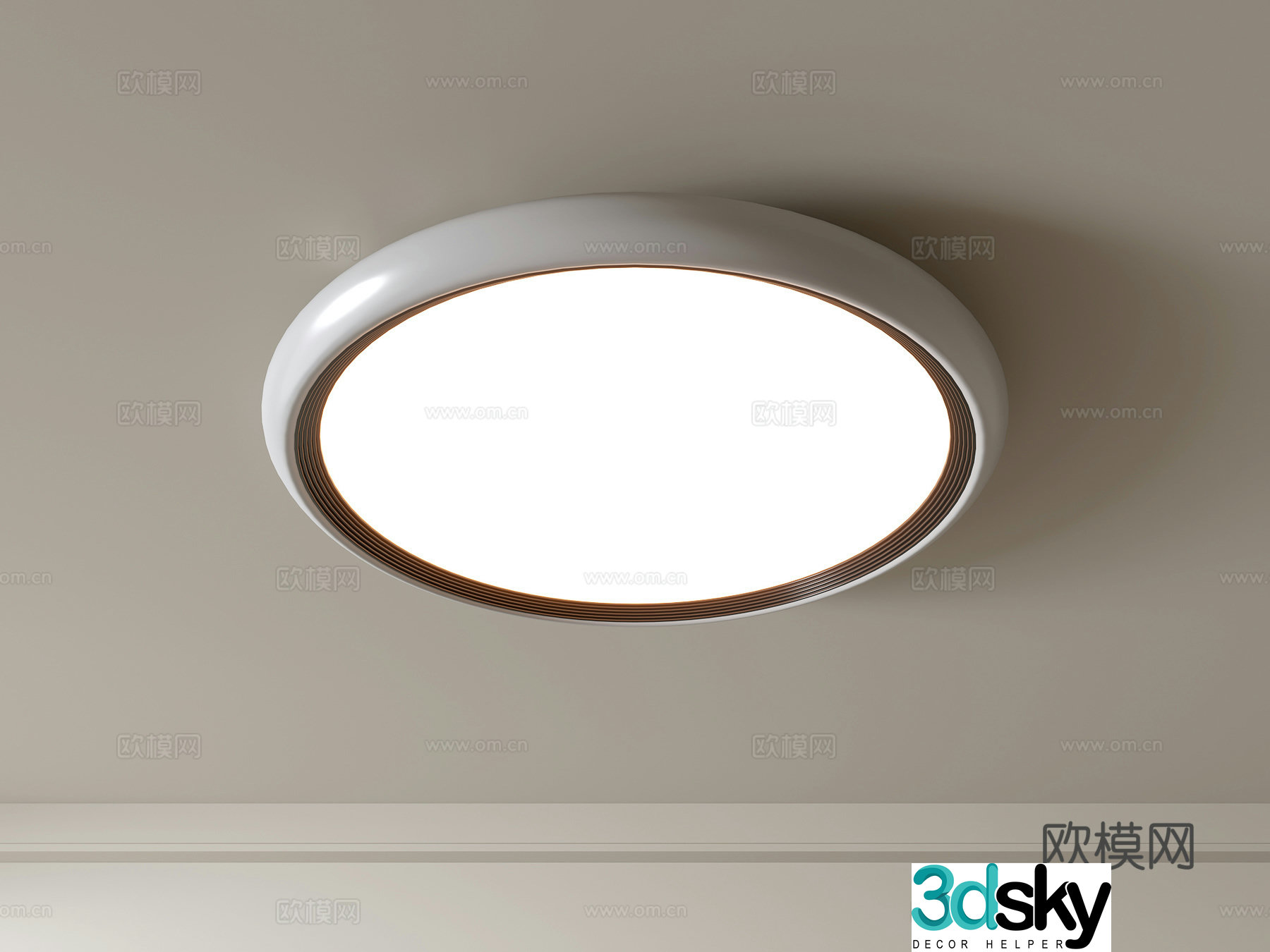 Modern ceiling lamp Geometric ceiling lamp Bedroom lamp Artistic shaped lamp Fashion living room lamp 3D model