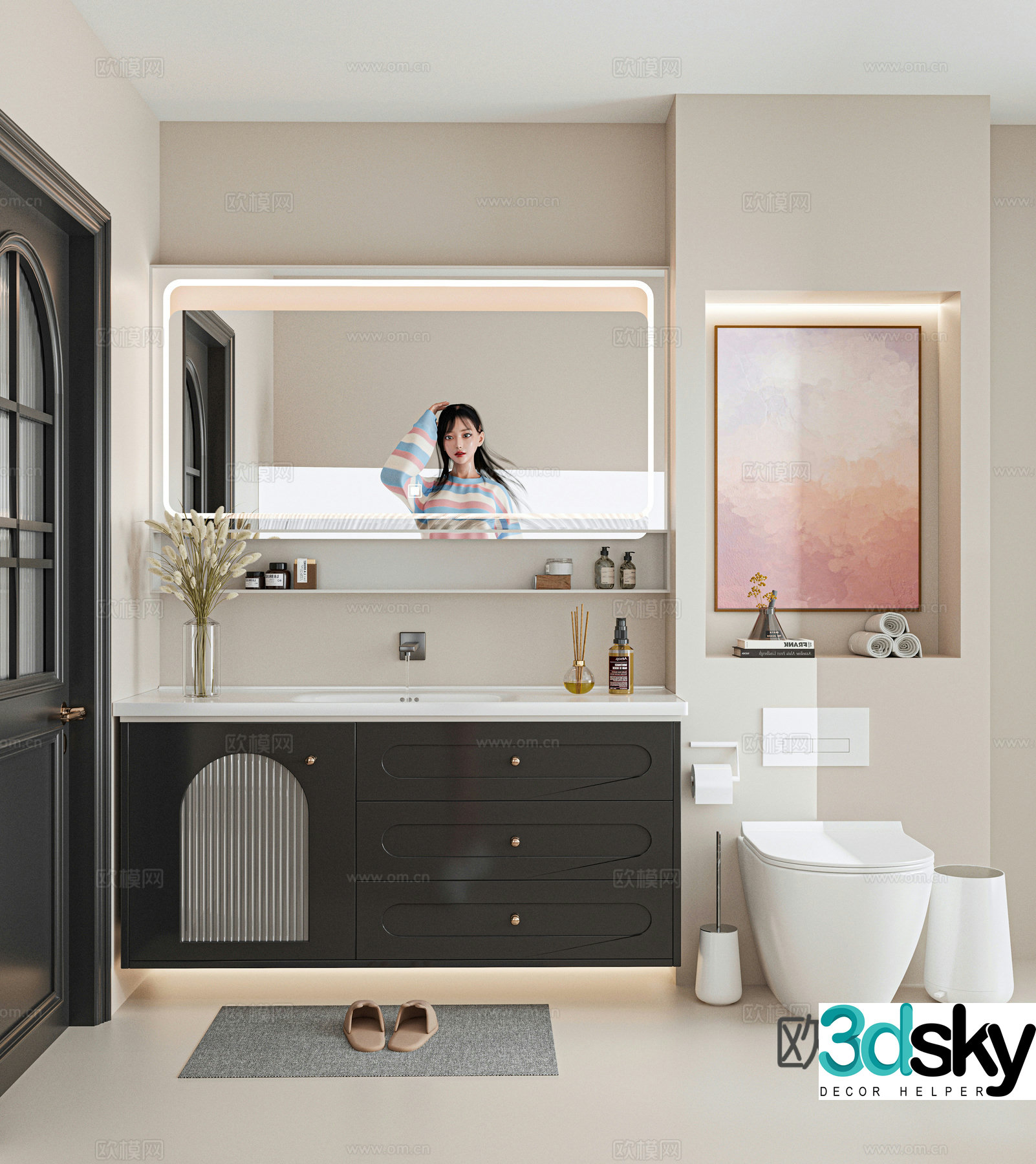 Bathroom cabinet 3d model