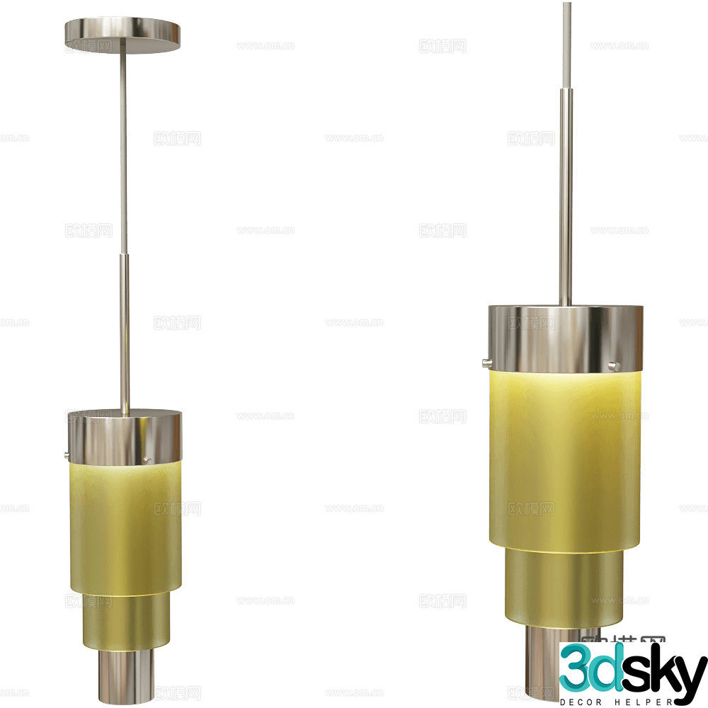 EBB & FLOW Chandelier 3d Model