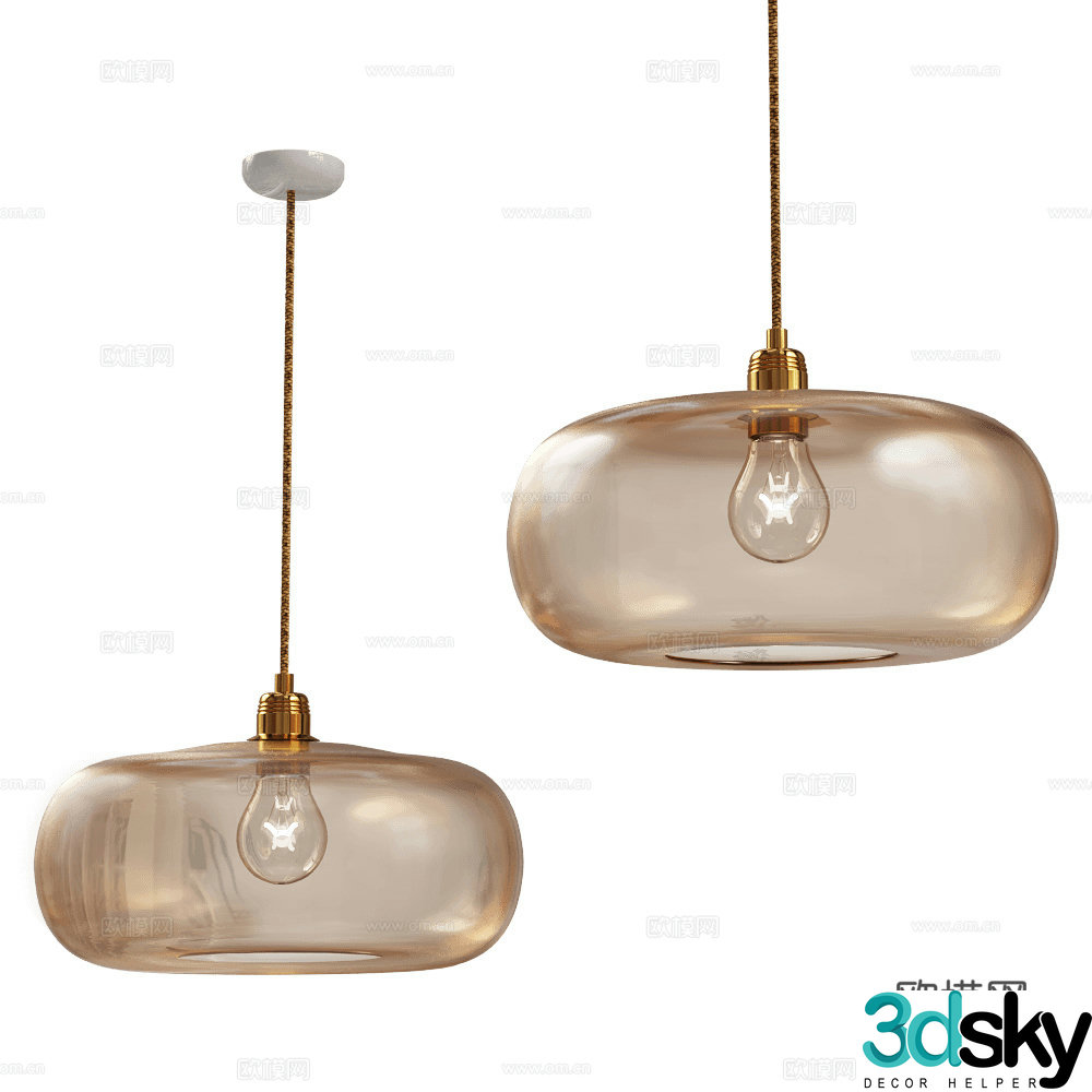EBB & FLOW Chandelier 3d Model