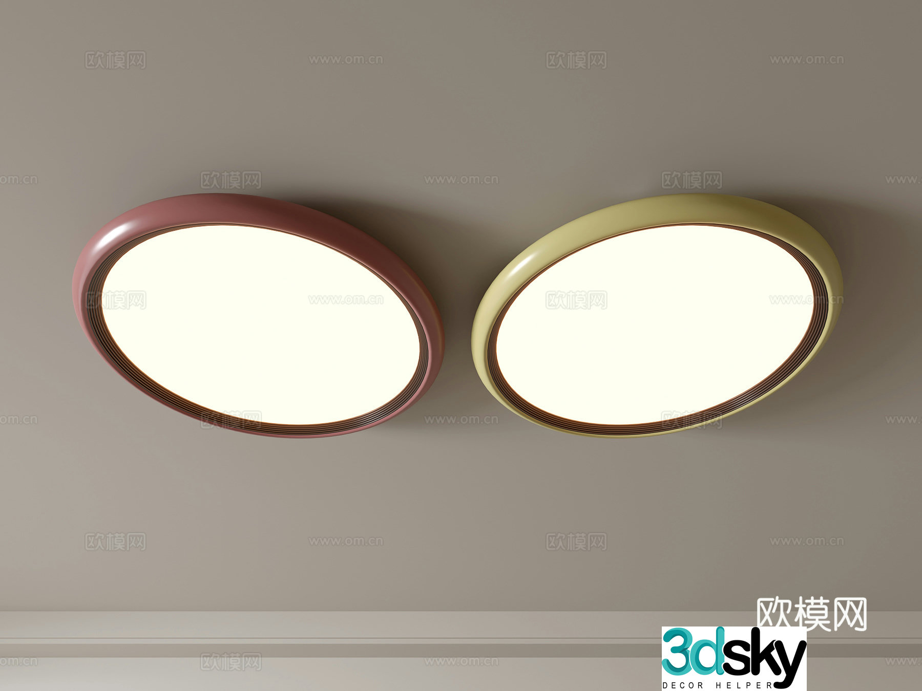 Modern ceiling lamp Geometric ceiling lamp Bedroom lamp Artistic shaped lamp Fashion living room lamp 3D model