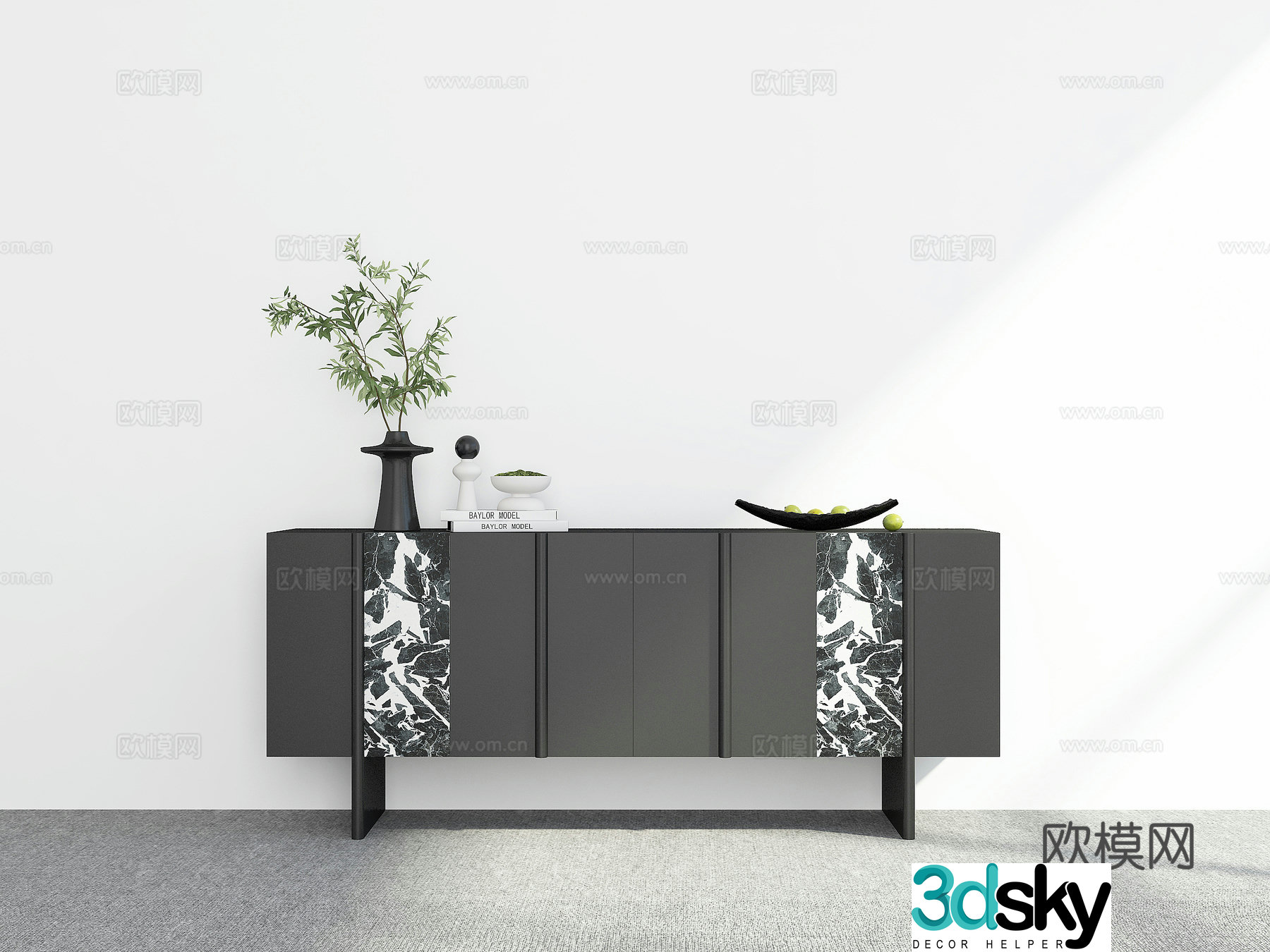 Modern sideboard 3D model
