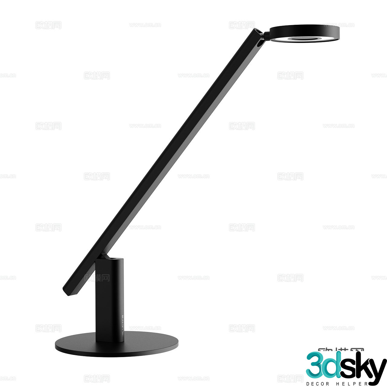 Luctra modern desk lamp minimalist desk lamp black desk lamp metal desk lamp 3d model