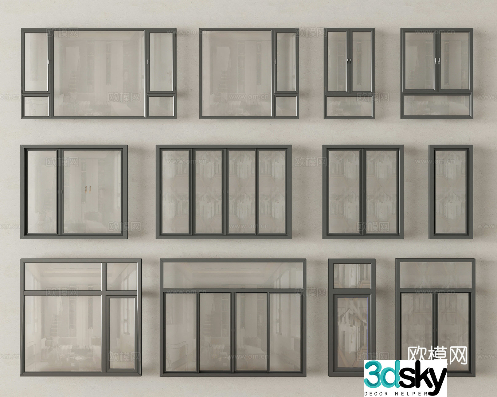 Casement window Window 3D model