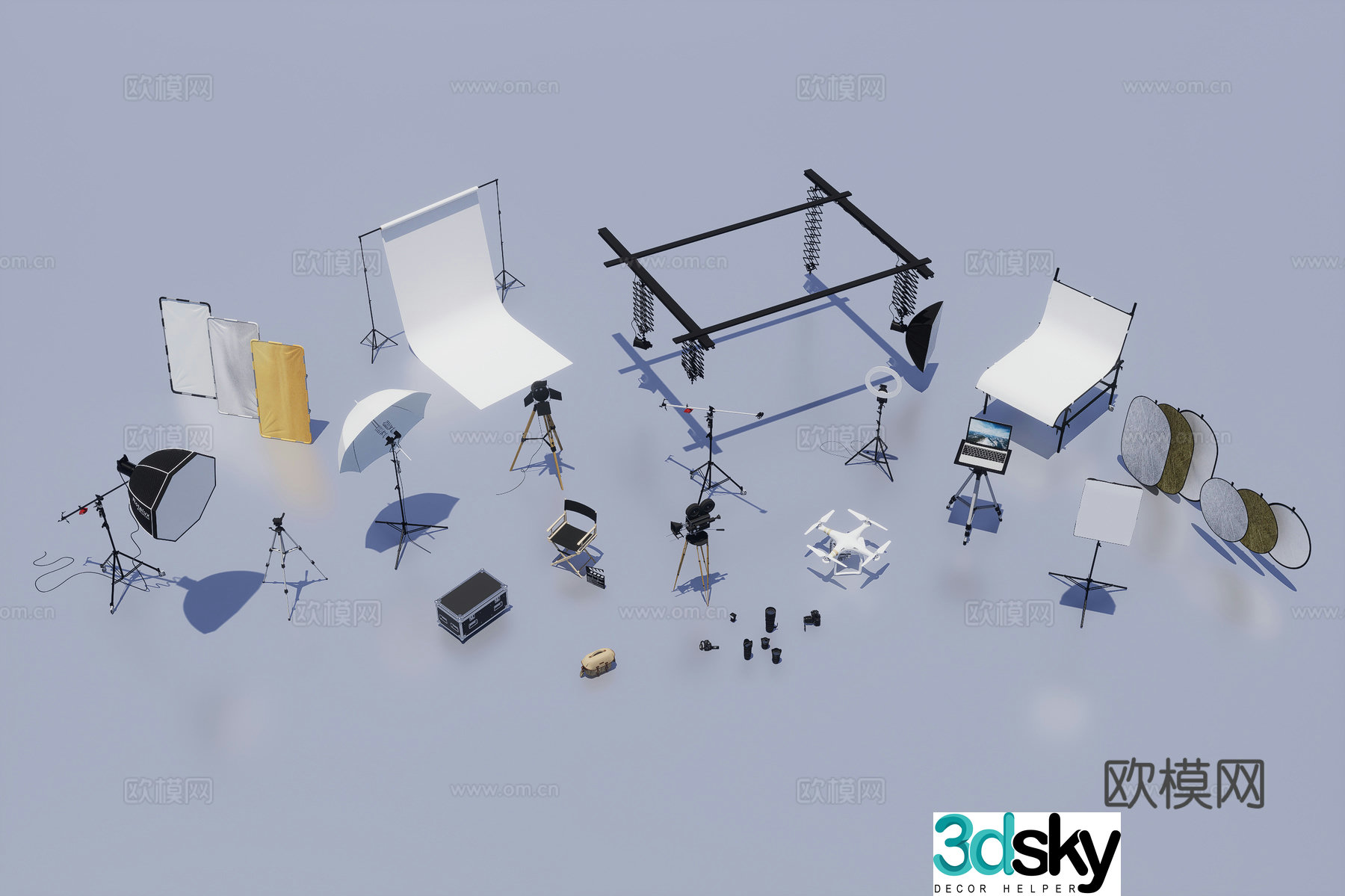 Camera photography equipment 3d model