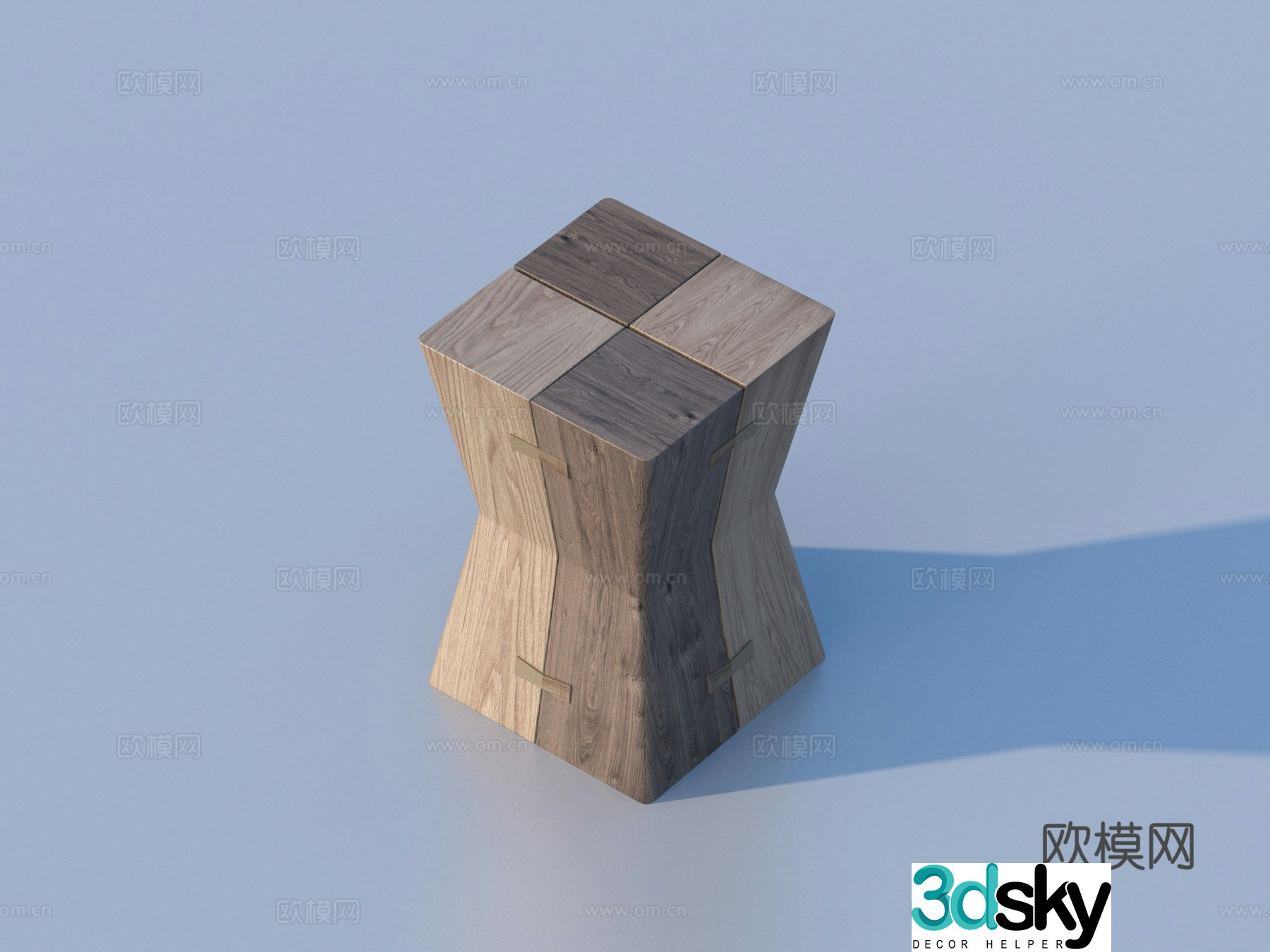 Stool Wooden Stool Furniture Sketch 3D Model