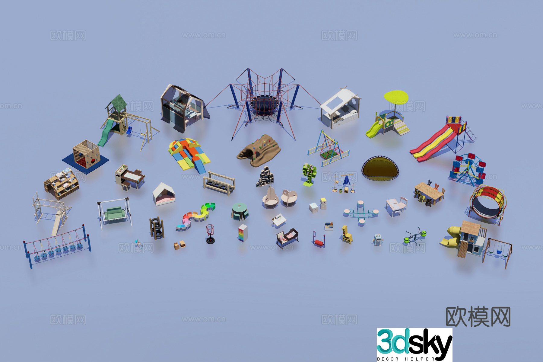 Children's play equipment 3d model