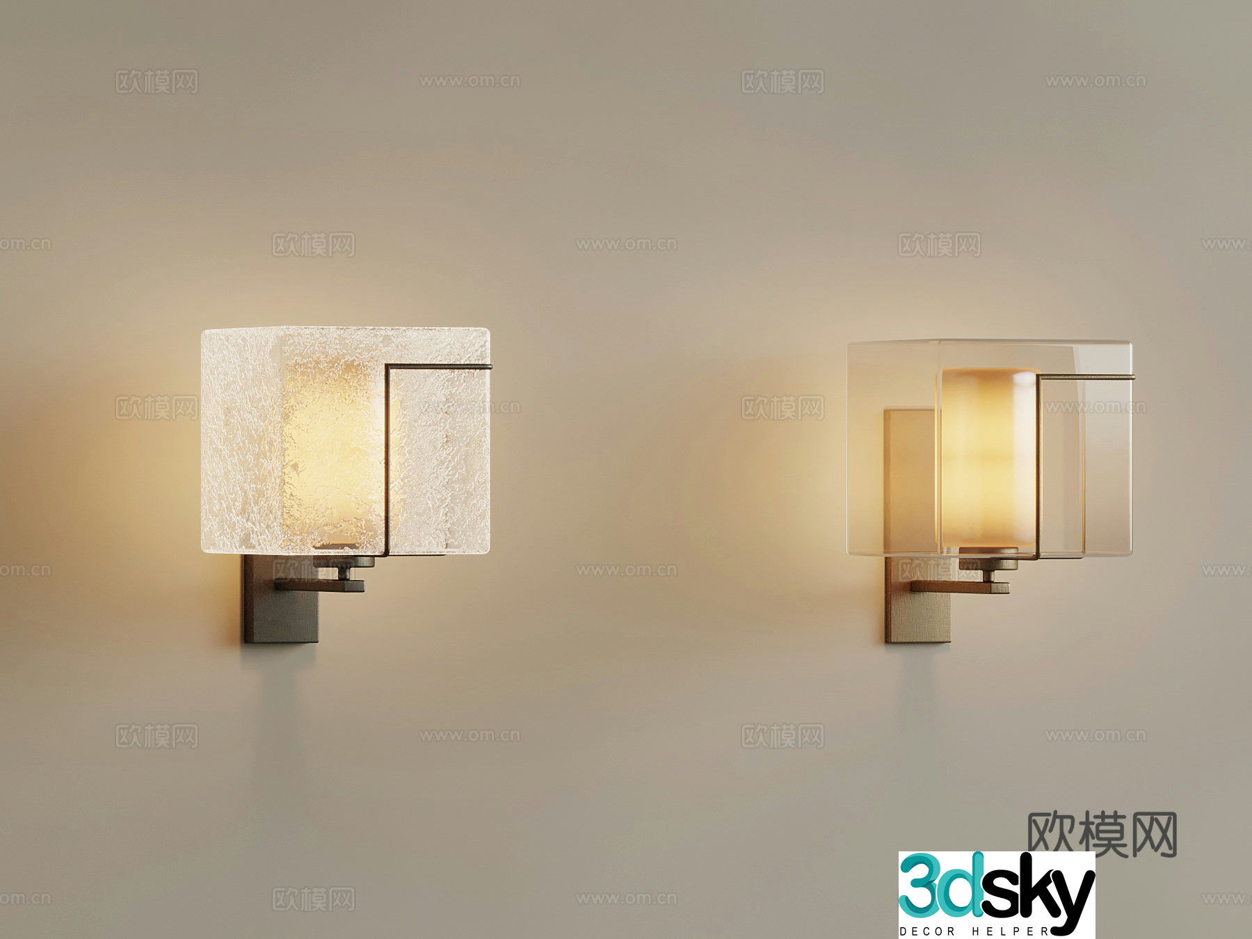 Modern wall lamp 3d model