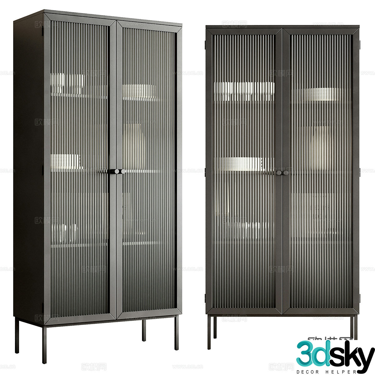 Modern Italian minimalist sideboard 3D model