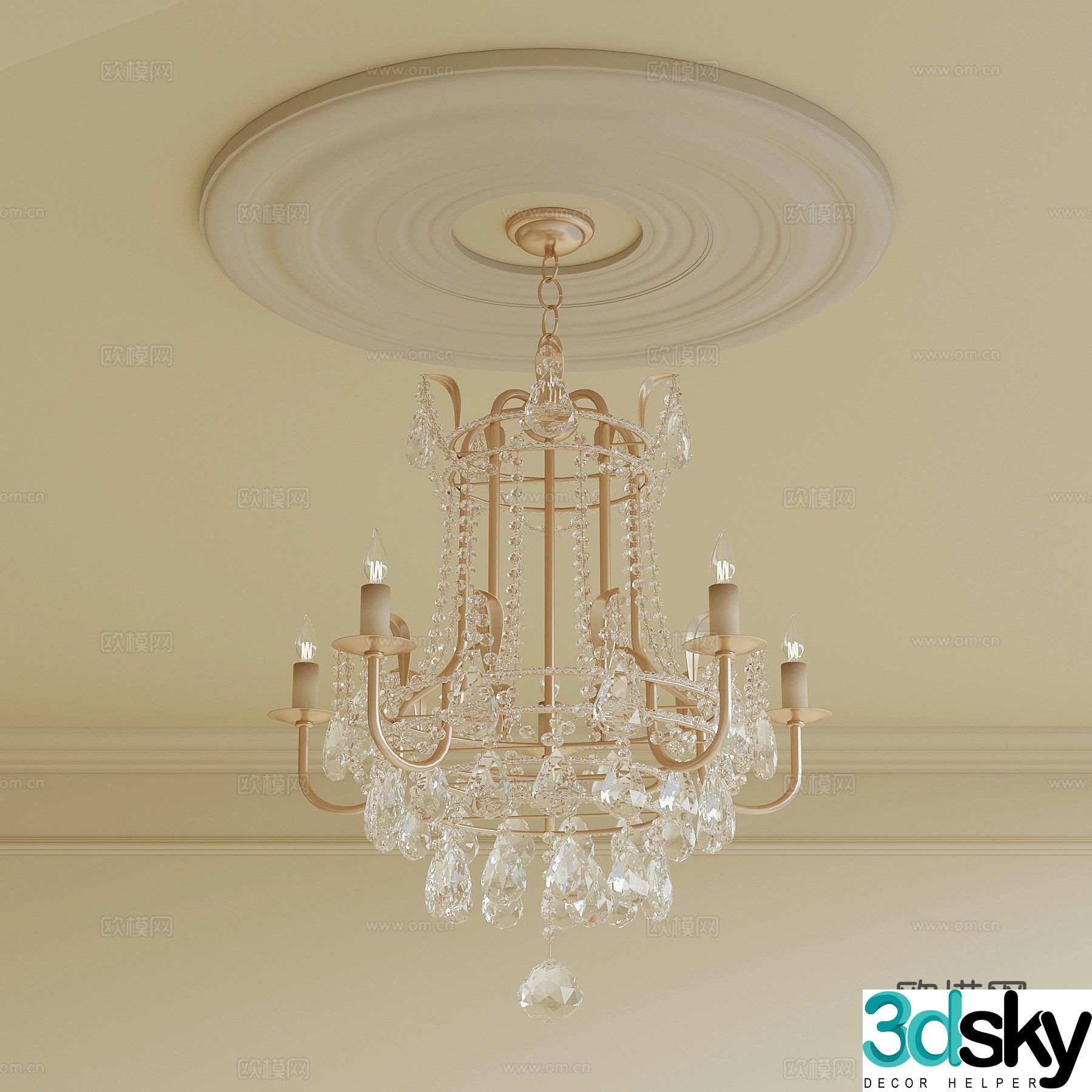 Chandelier Modern Chandelier Art Chandelier Crystal Chandelier 3d Model