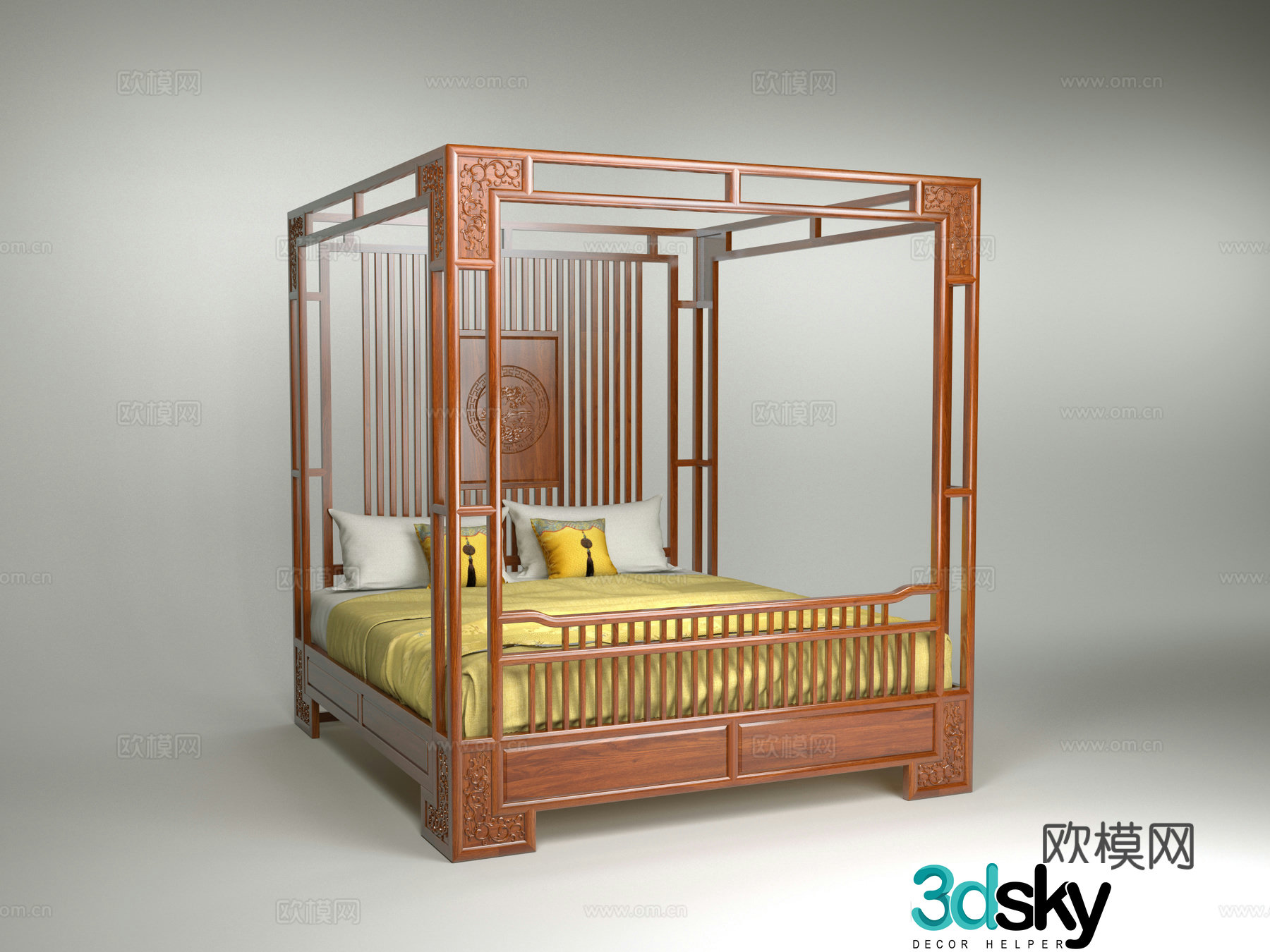 Bed Double Bed 3D Model