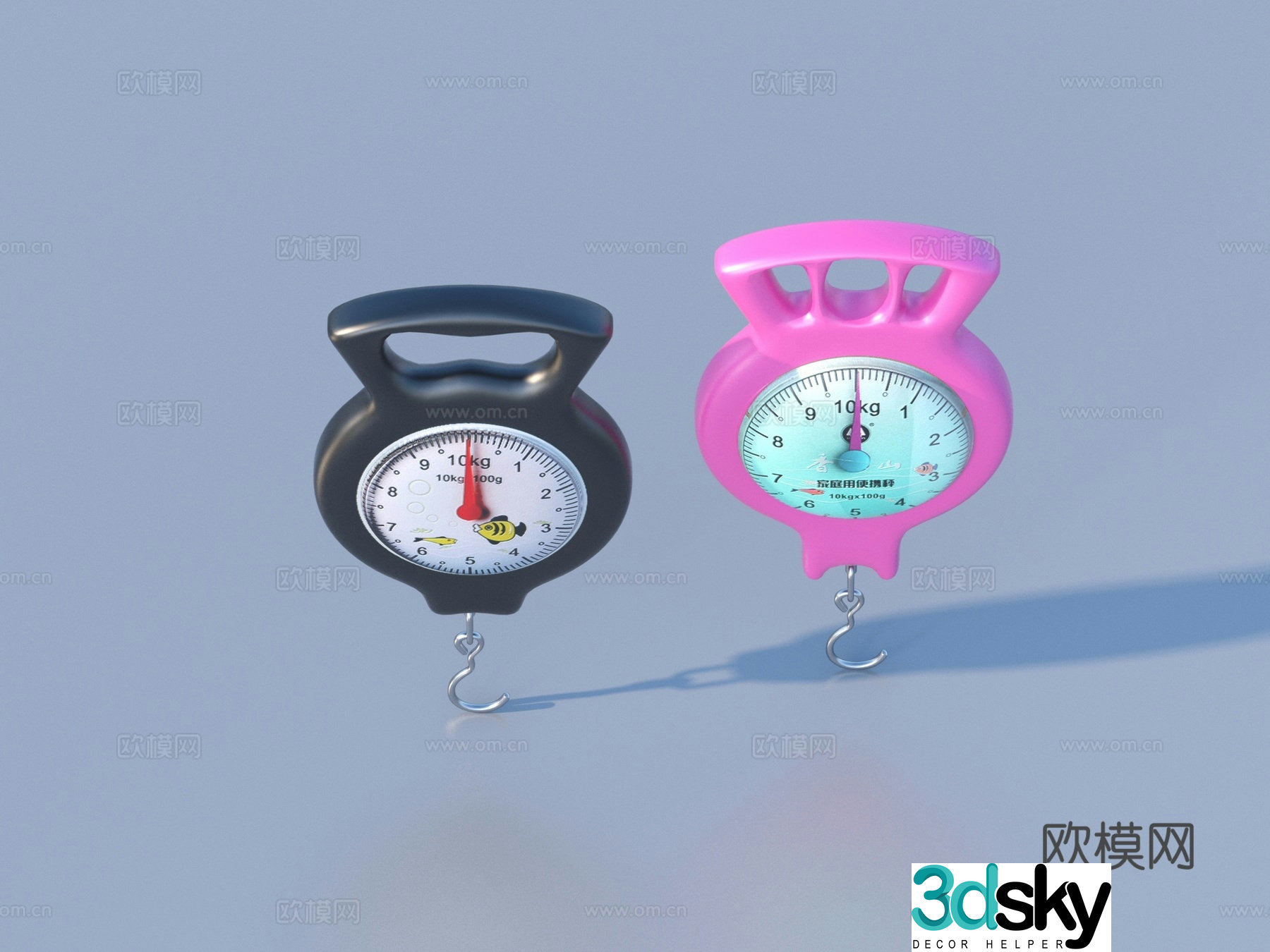 Electronic scale Supermarket supplies 3D model
