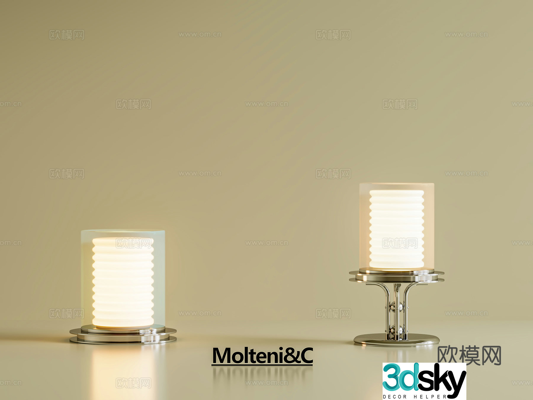 Bauhaus creative desk lamp Italian metal desk lamp Modern simple metal desk lamp Bedside table 3D model