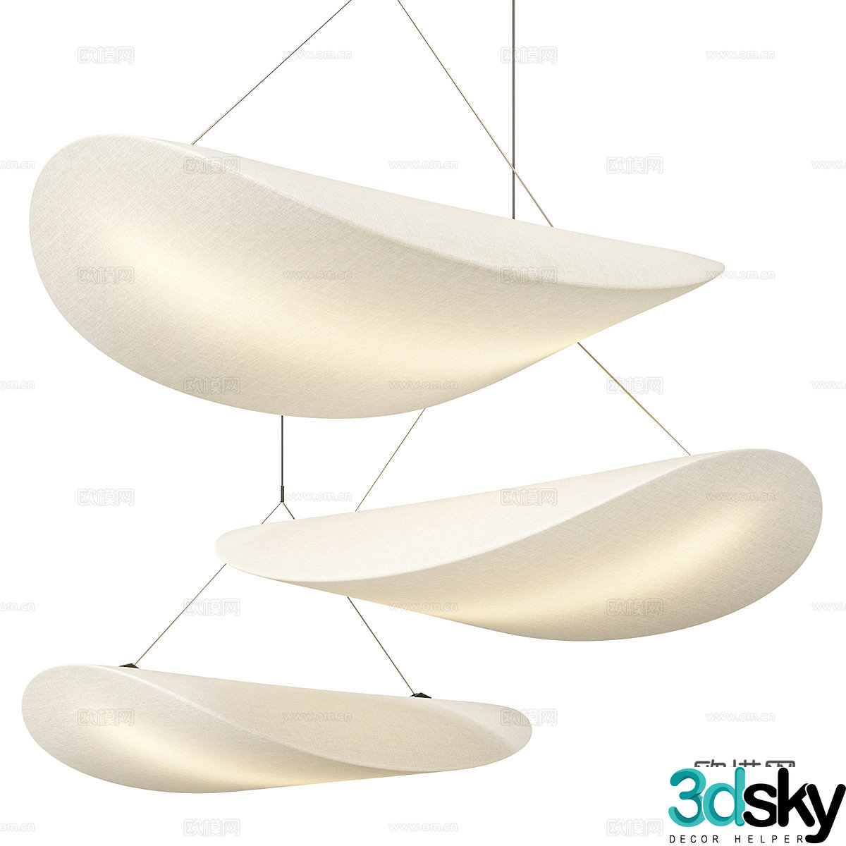 Wasabi Chandelier 3d model