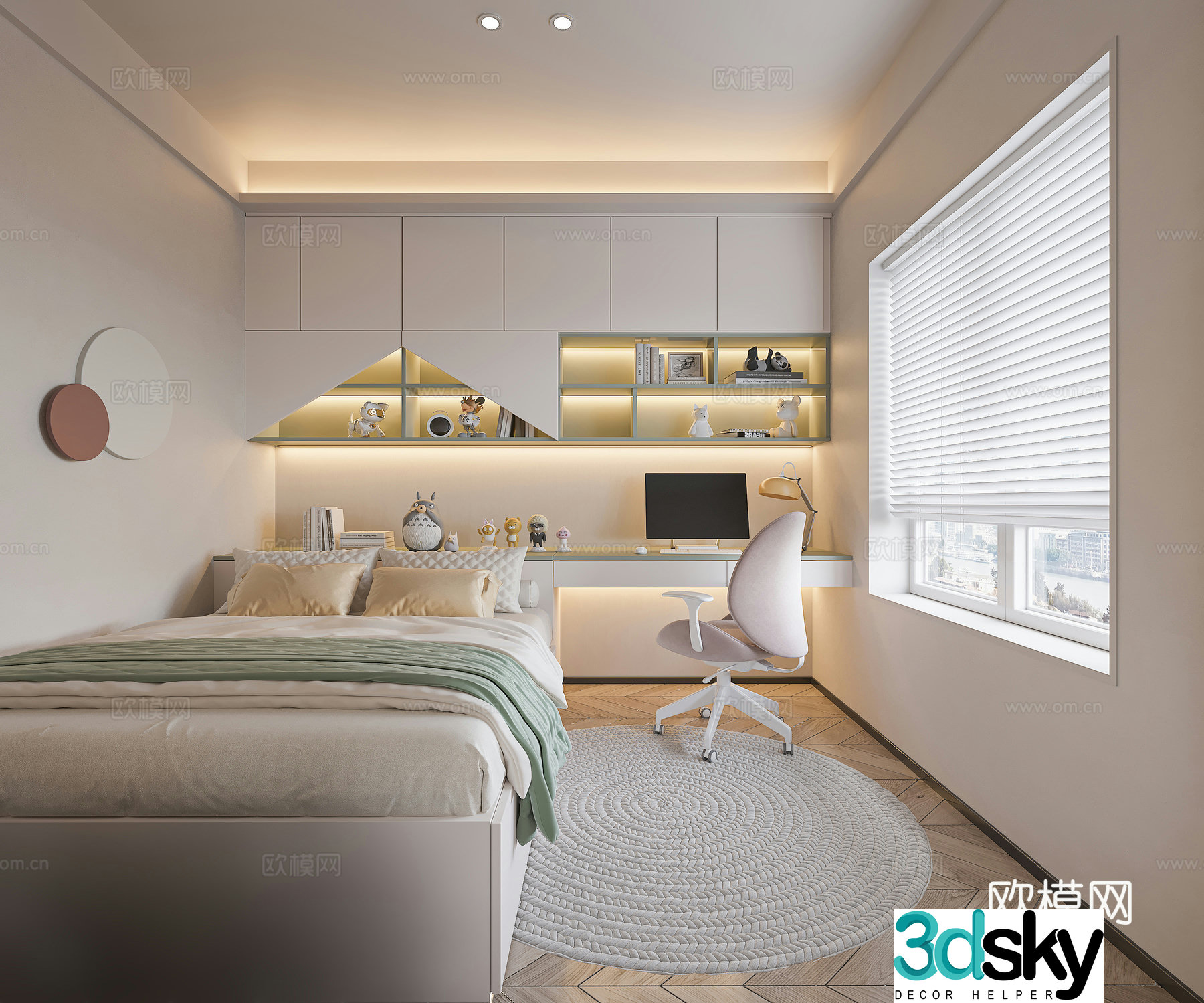 Modern children’s room 3d model