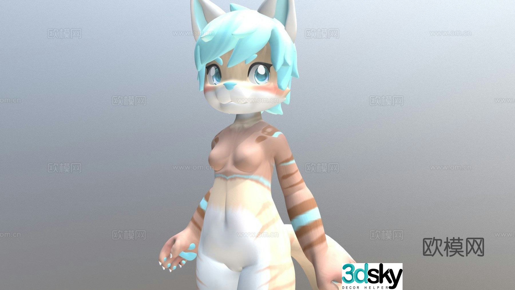Stina H. standing stand 3d model