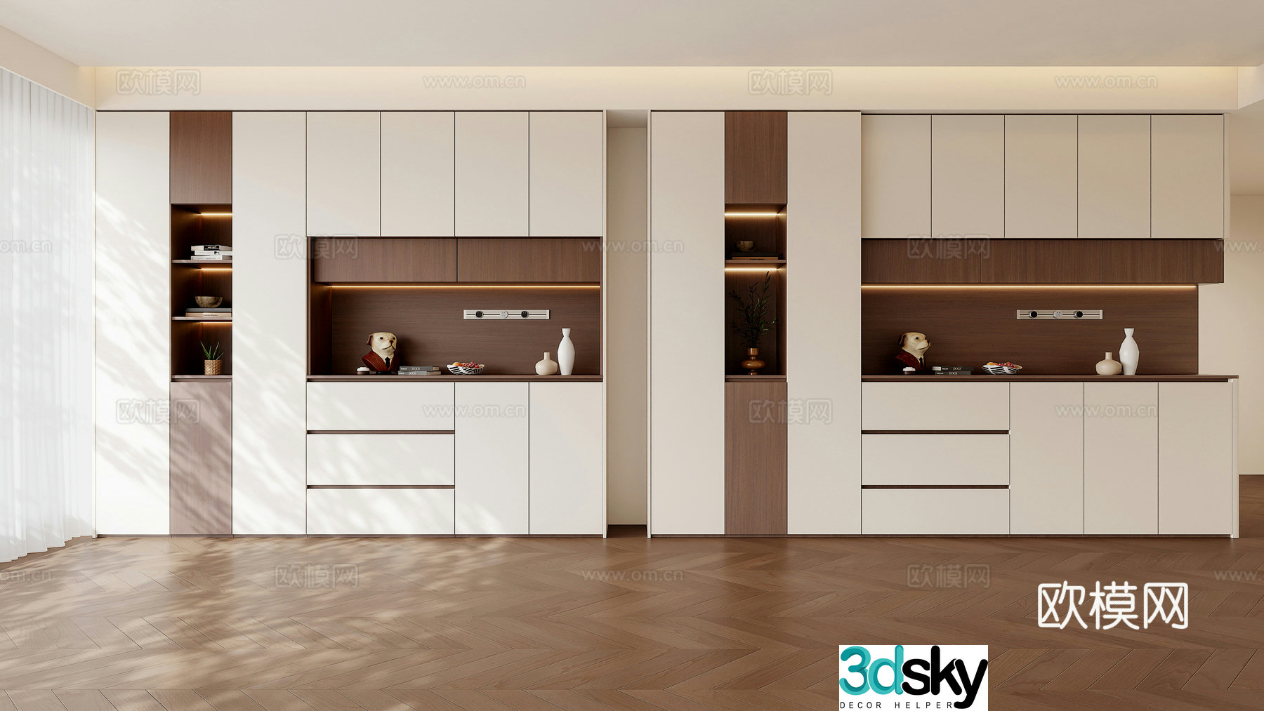 Modern medieval sideboard wine cabinet sideboard sideboard ornaments tea and sideboard meal preparation cabinet 3D model
