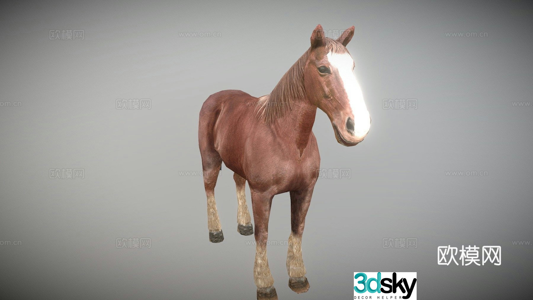 horse binding 3d model