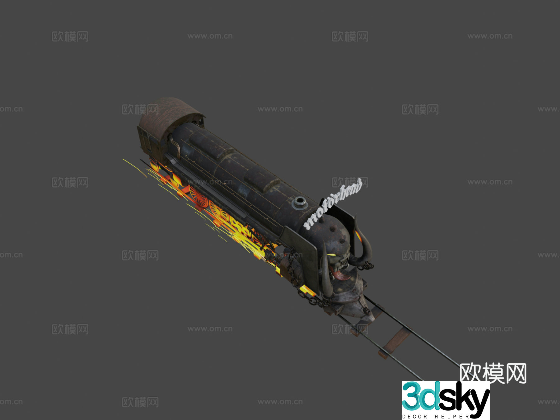 Motorhead train 3d model