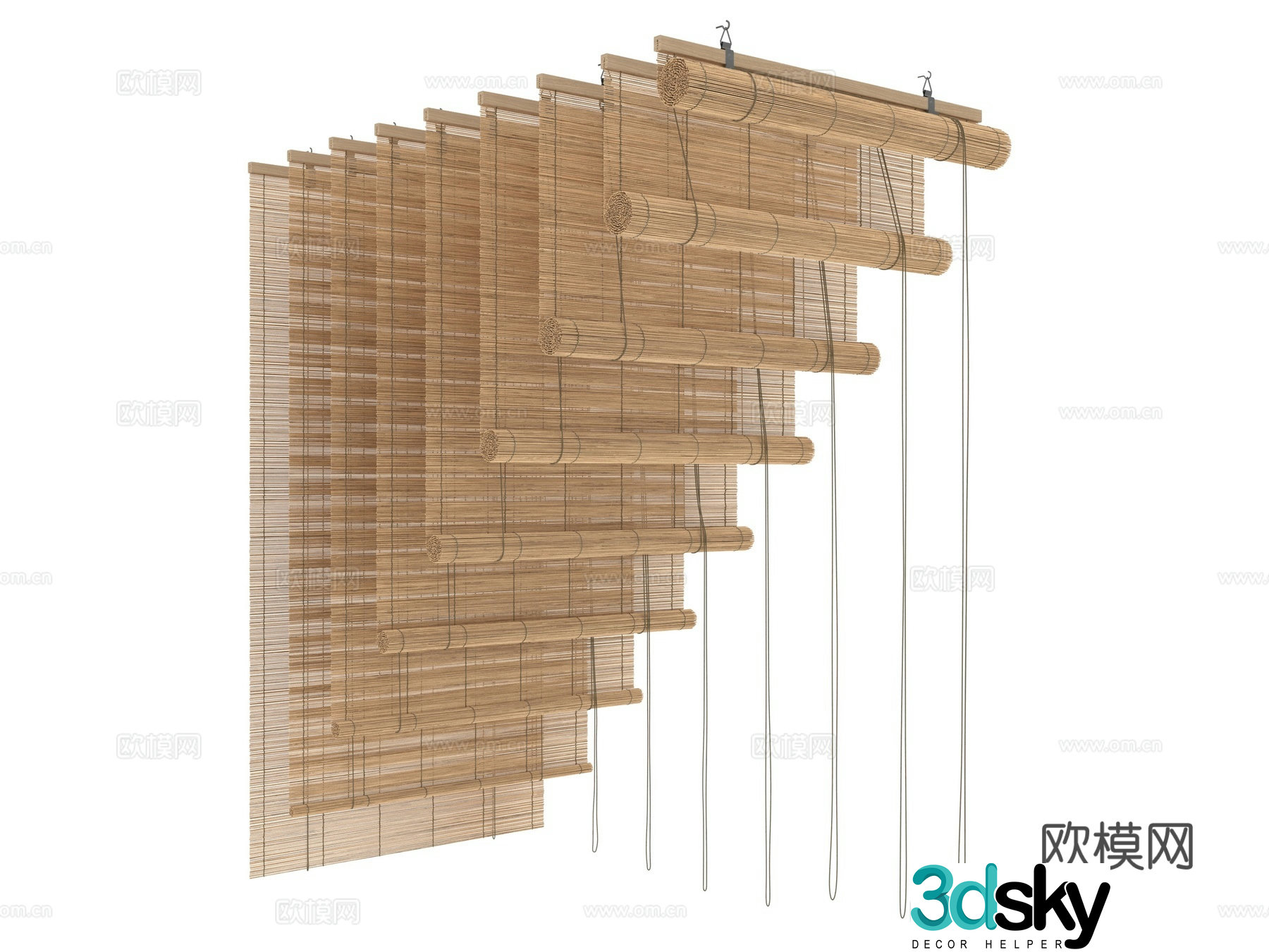 Wasabi venetian blind_Wasabi venetian blind collection 3D model 3D model