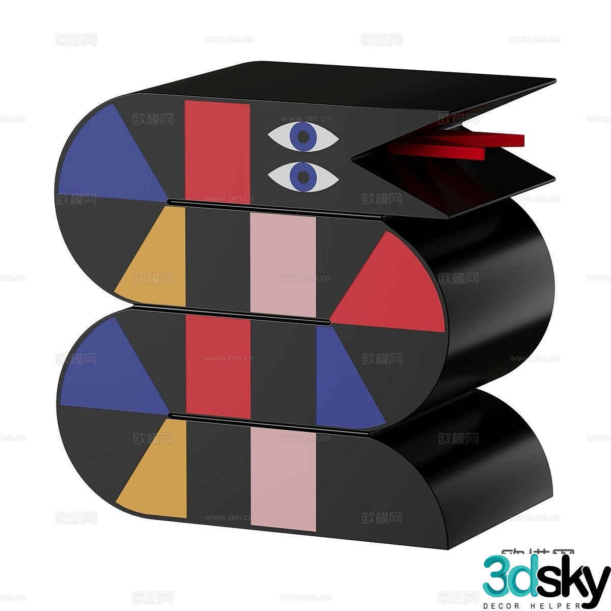 Bedside table 3d model