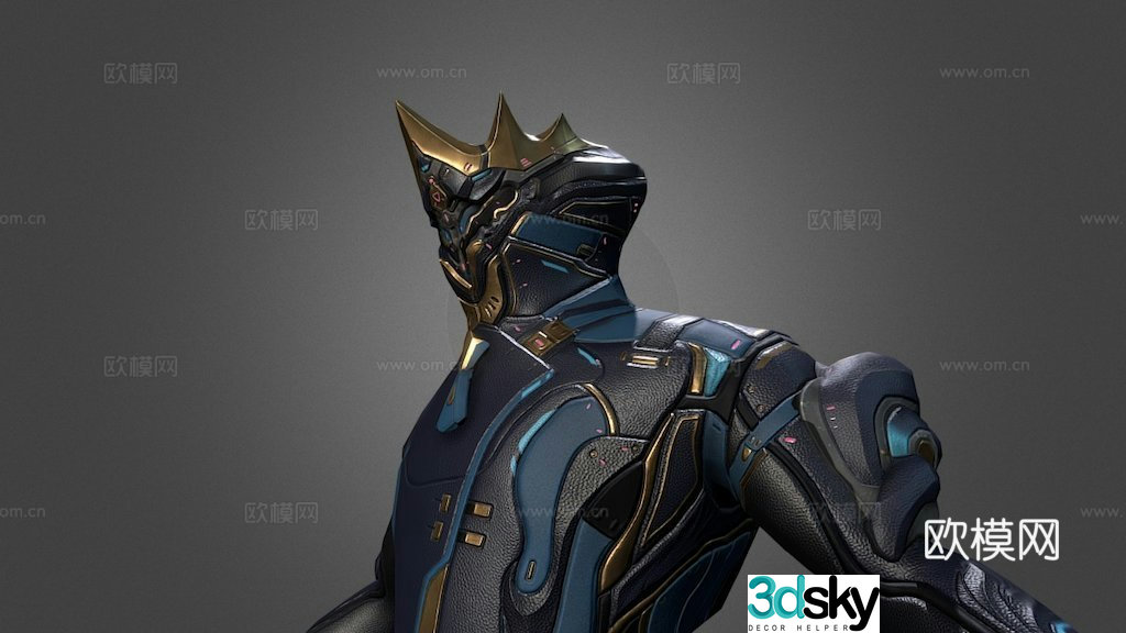Interstellar Warframe-Frost Emperor-Emperor 3D model
