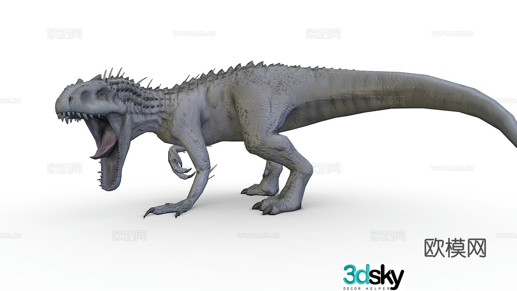 Jurassic World Tyrannosaurus Rex Statue 3D Model