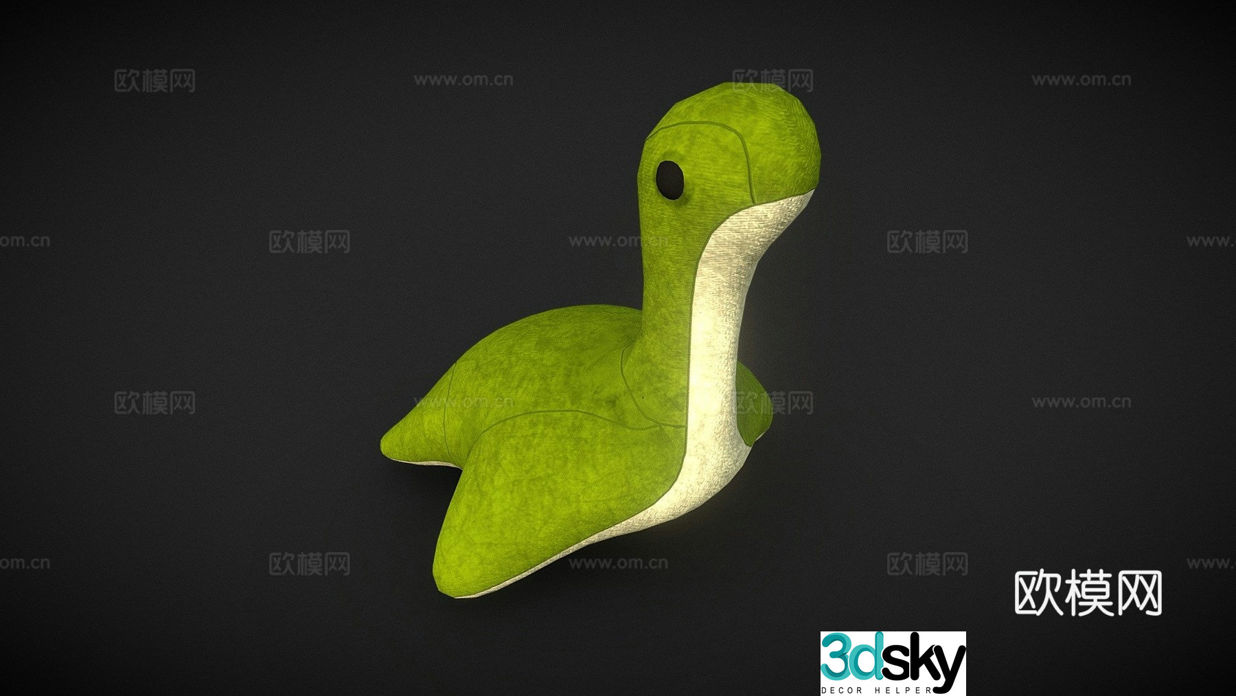 stuffed dinosaur toy 3d model