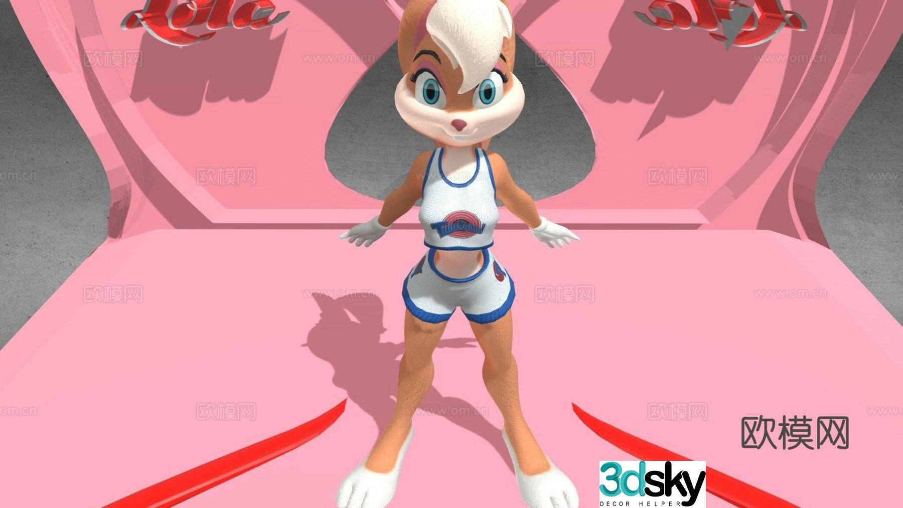 Lola Rabbit PG level 3d model
