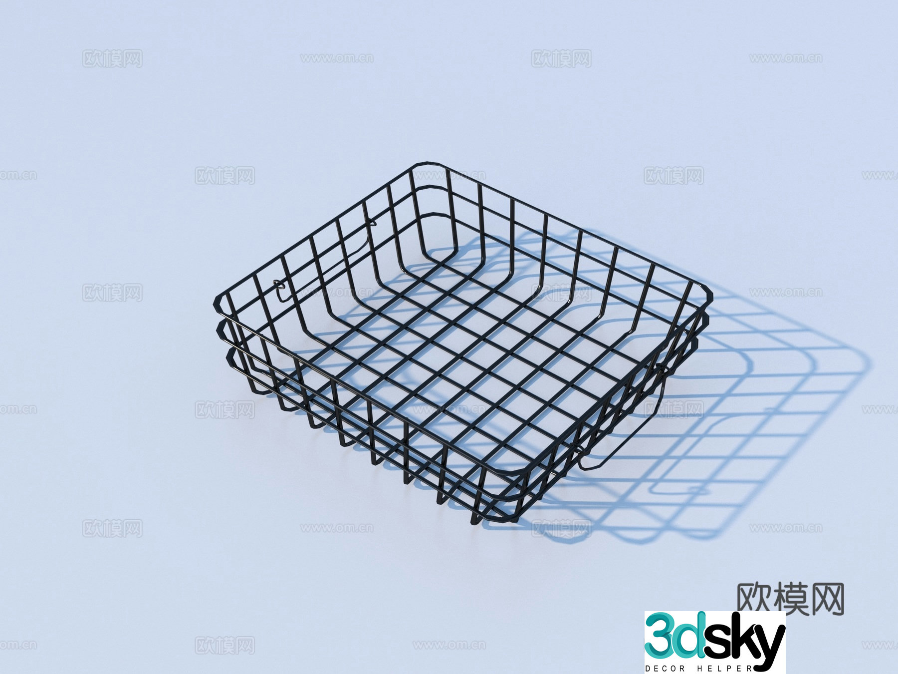 Storage basket storage box 3D model
