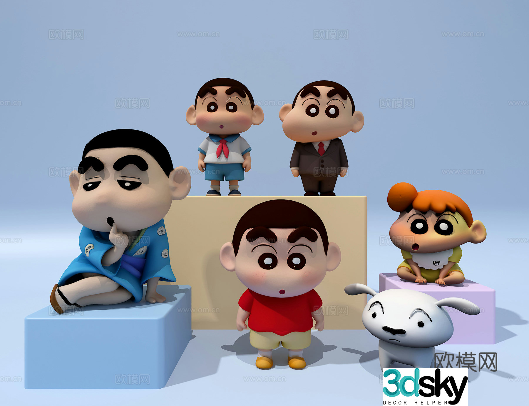 Crayon Shin-shiba ornament 3D model