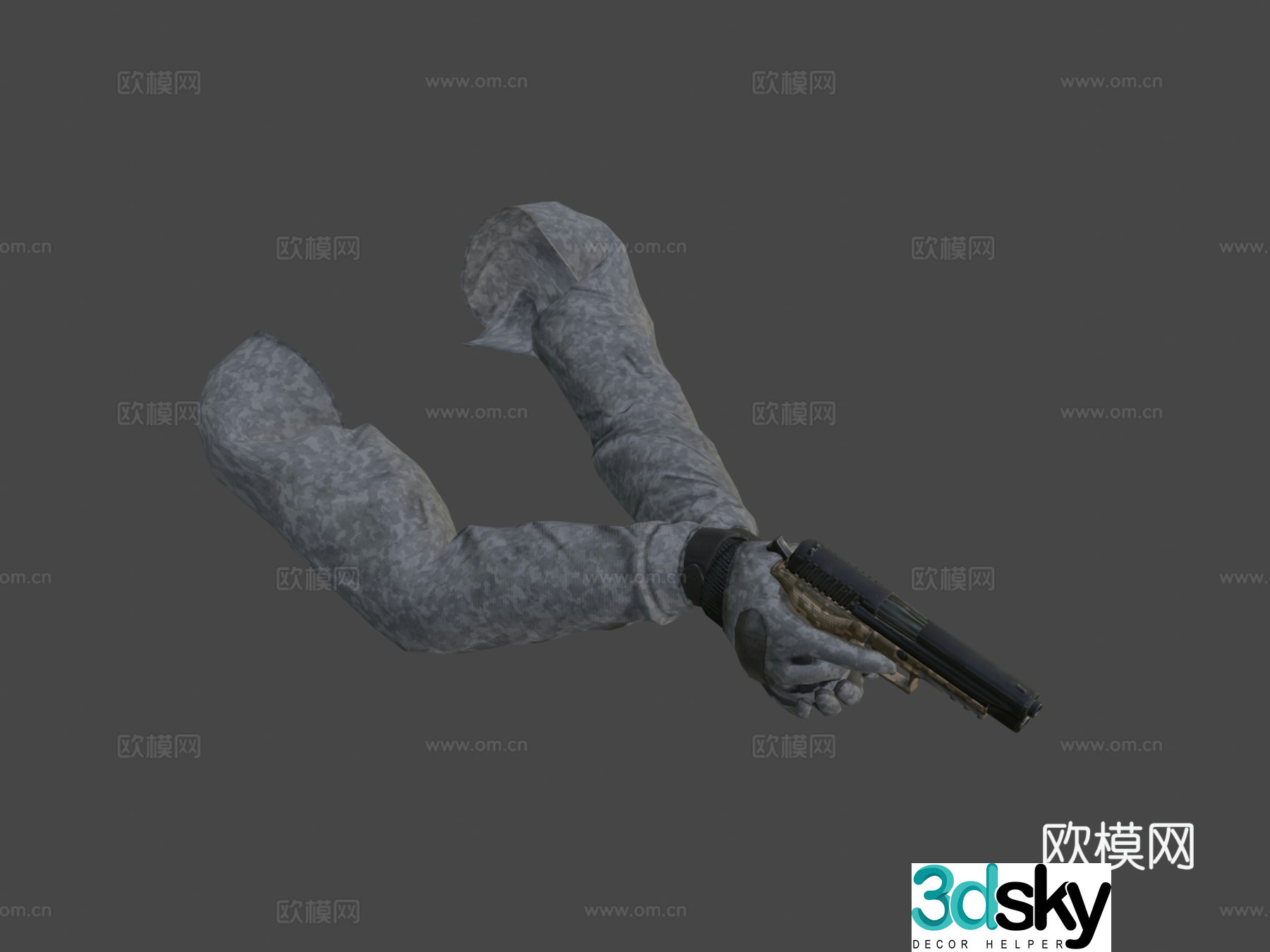 FPS hand + Sig Sauer 2253d model