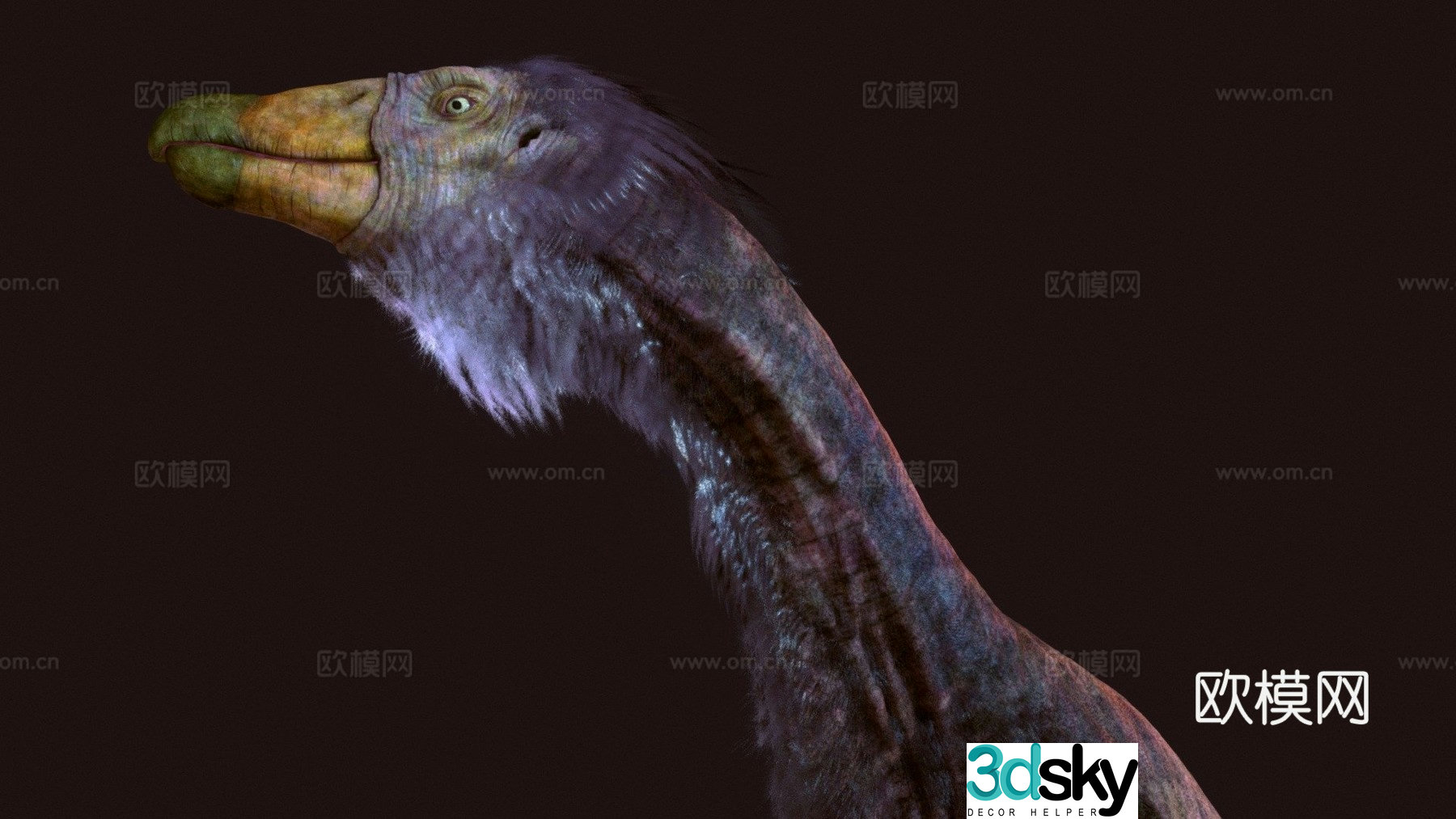 Therizinosaurus 3d model
