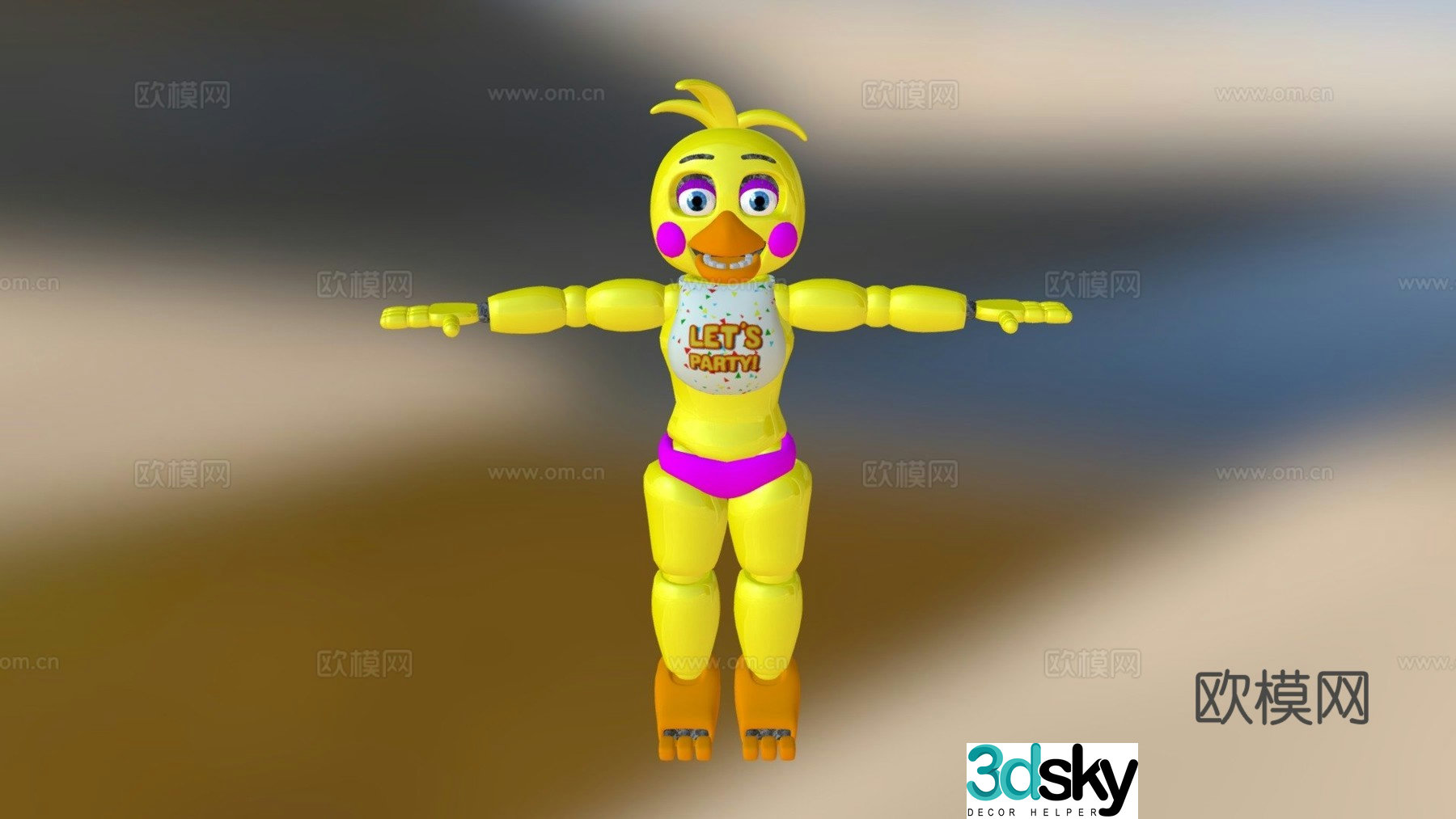 Toy Chica 3d model