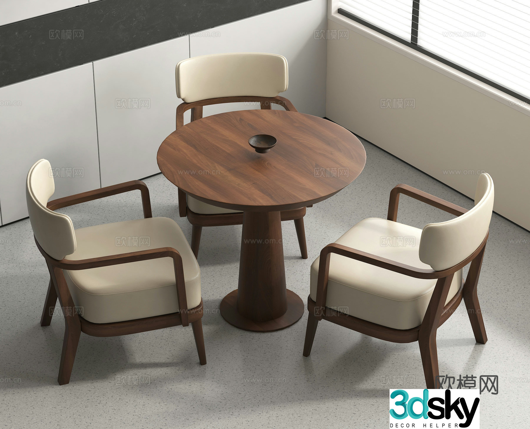 Leisure table and chairs coffee table and chairs negotiation table and chairs dining table and chairs 3D model