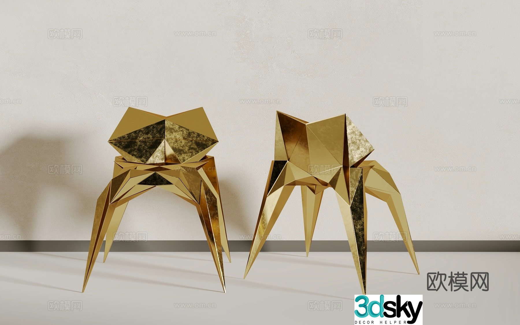 Modern single chair 3d model