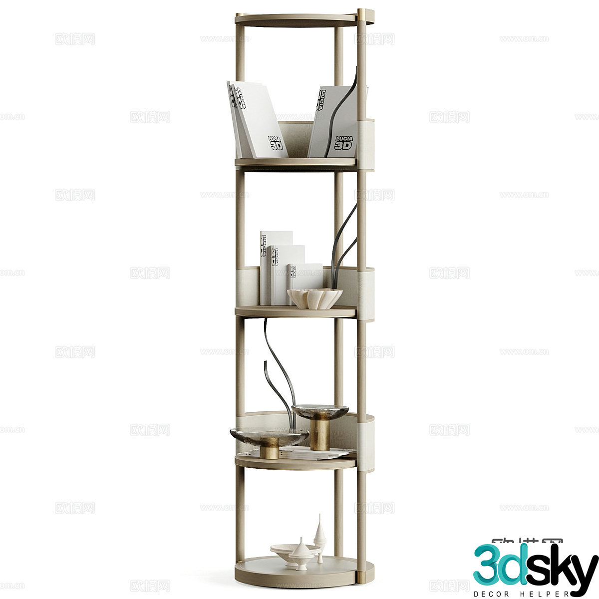 3D model of locker shelf