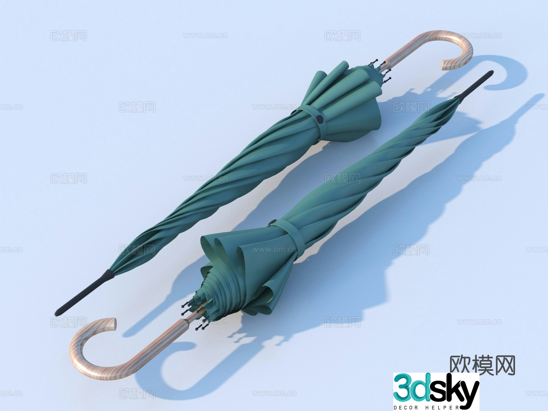 Umbrella Flower Umbrella Rain gear Daily necessities 3D model
