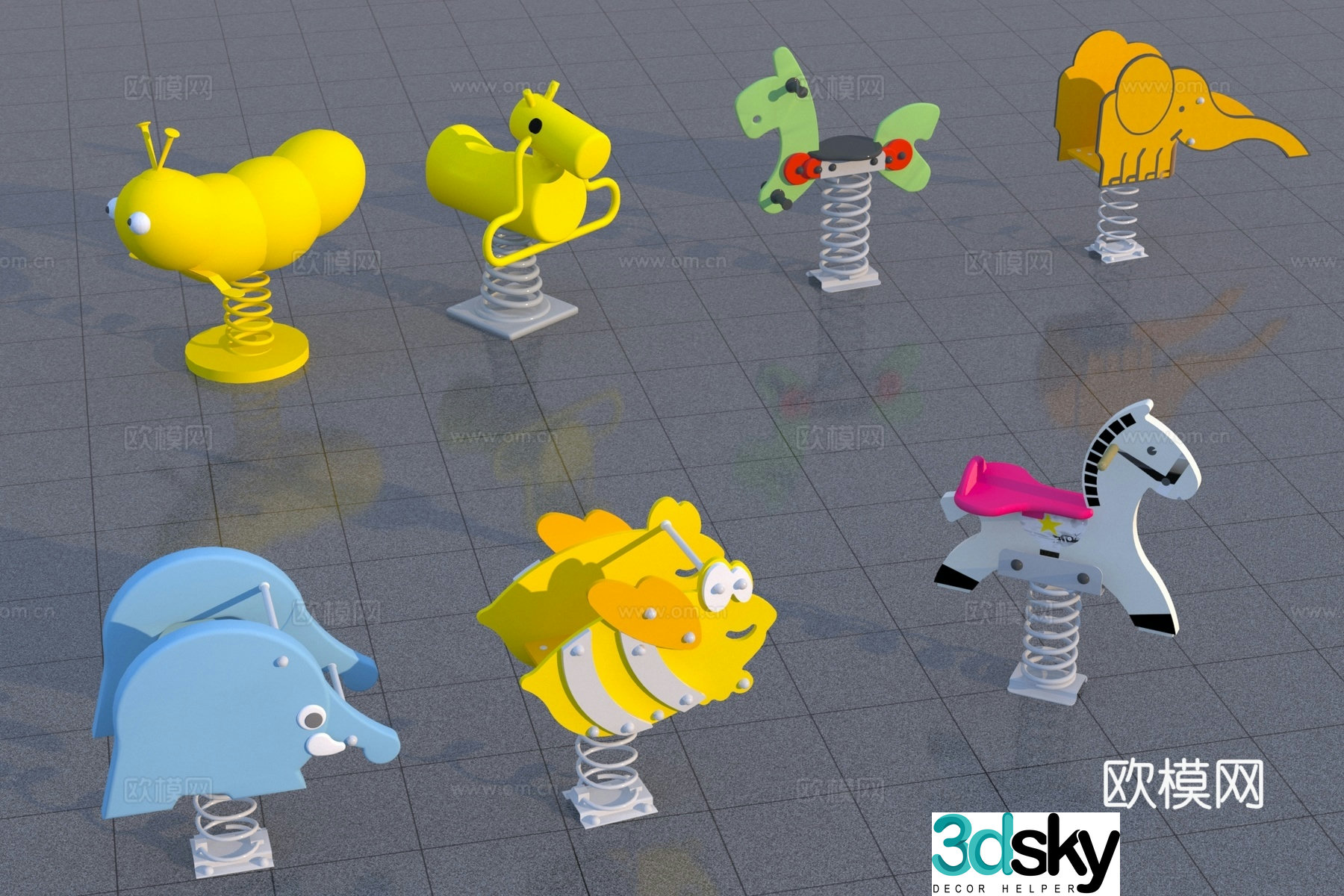 Children's play equipment 3d model
