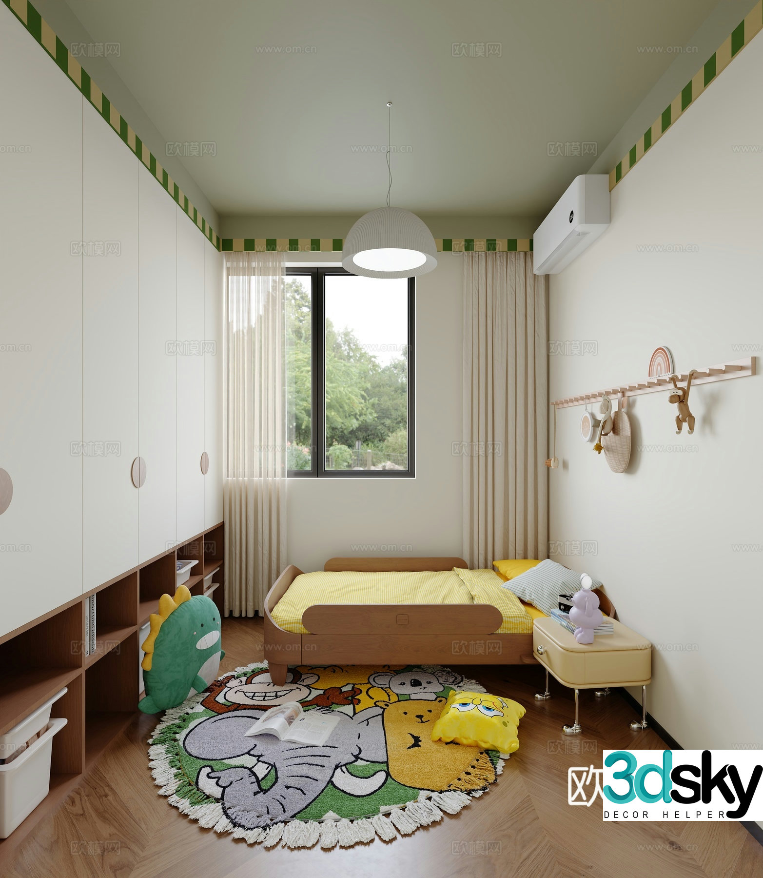 Dopamine Children’s Room Bedroom 3D Model