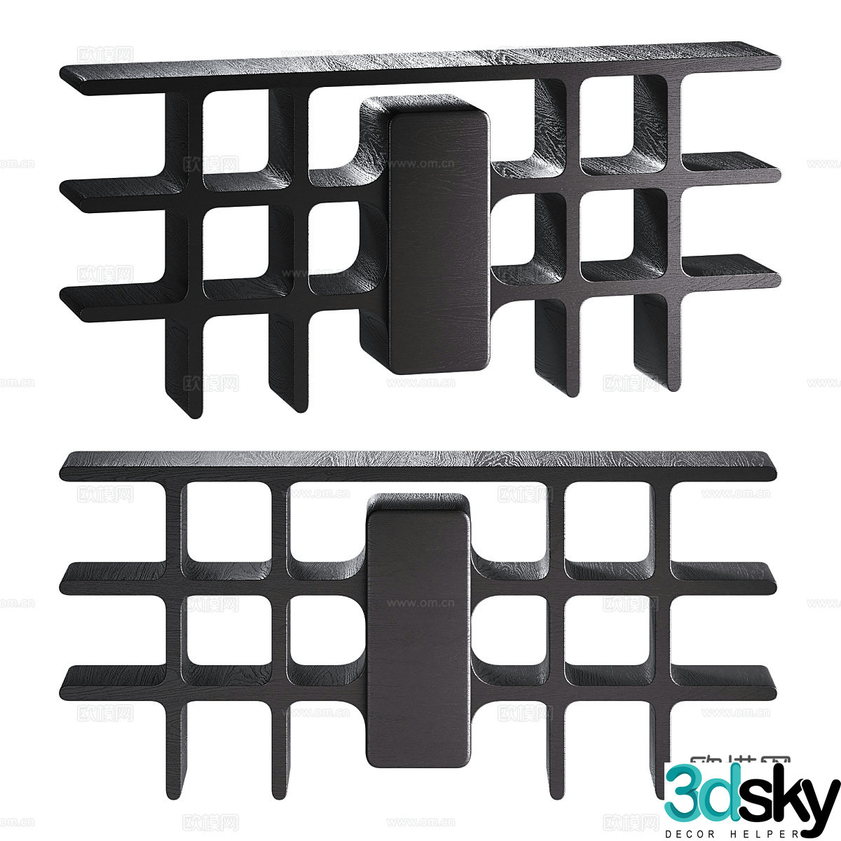 Modern Wasabi Entrance Cabinet End Viewing Platform 3D Model